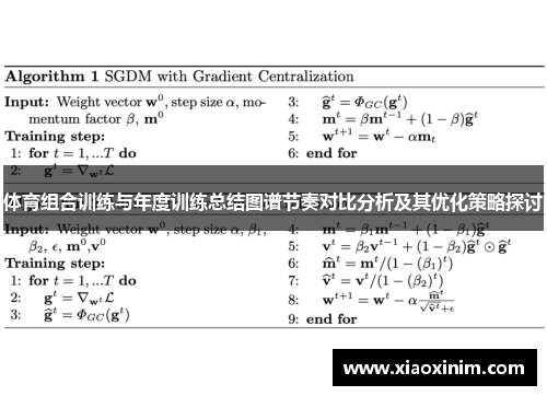 体育组合训练与年度训练总结图谱节奏对比分析及其优化策略探讨